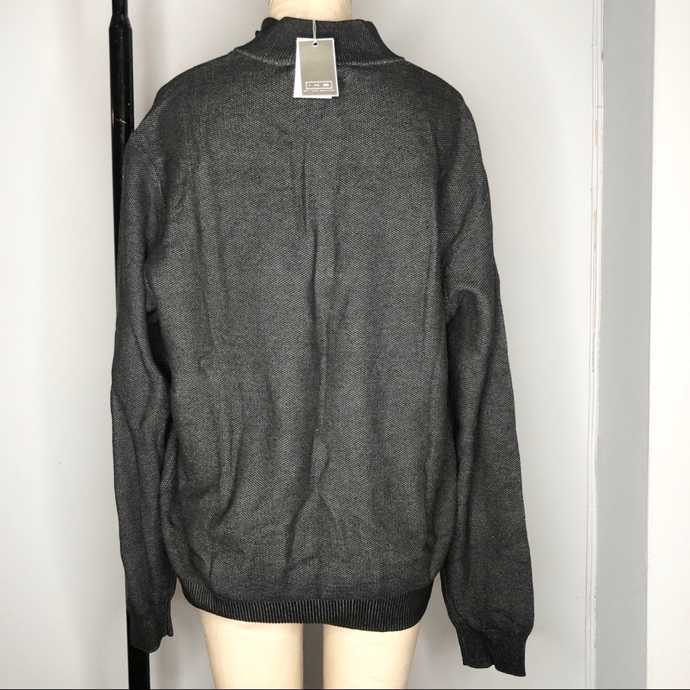NEW Ike by Ike Behar Zip Waffle-Pique Mens Sweater Size Large - Picture 5 of 7